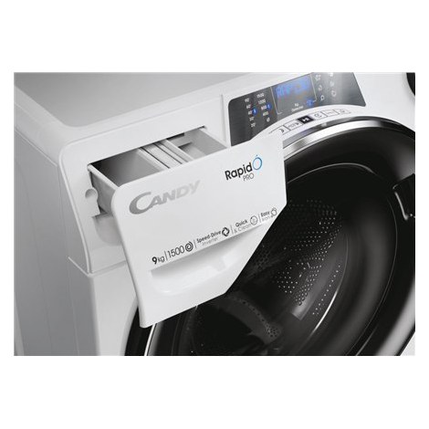 Candy | RP 596BWMBC/1-S | Washing Machine | Energy efficiency class A | Front loading | Washing capacity 9 kg | 1500 RPM | Depth - 9